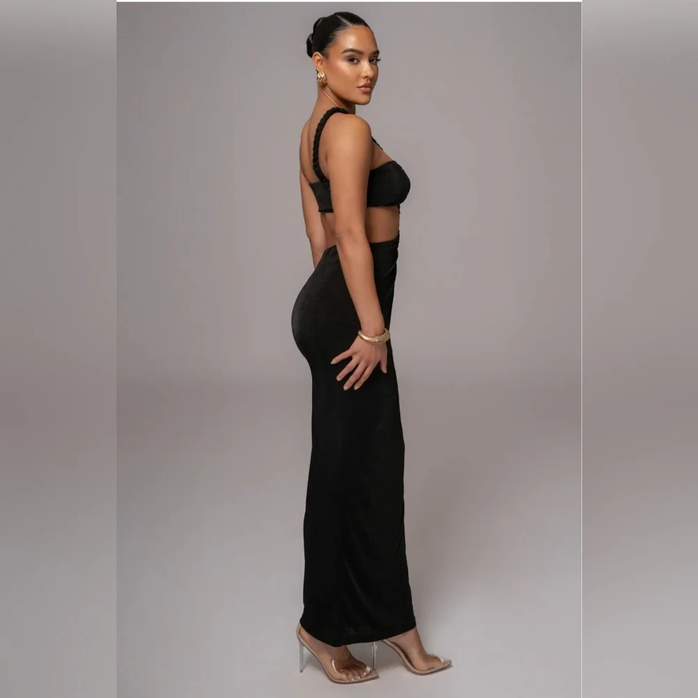 JLUXLABEL Black Cutout Maxi Dress - Picture 3 of 6
